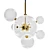 Spiked Bubble Glass Chandelier 3D model small image 3