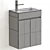 Sleek Zen Bathroom Sink 3D model small image 4