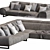 Romantic Corner Sofa – Corona Rendezvous 3D model small image 2