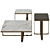 Elegant Fendi Infinity Coffee Table 3D model small image 2