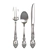 Elegant Stainless Steel Cutlery 3D model small image 4