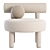 Boucle Gropius Chair: Unique Design, Maximum Comfort 3D model small image 2