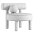 Boucle Gropius Chair: Unique Design, Maximum Comfort 3D model small image 4