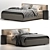 Minimalist Comfort Bed 3D model small image 2