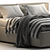 Minimalist Comfort Bed 3D model small image 3