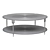 Elegant Iron & Stone Coffee Table 3D model small image 2