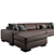 Elegant Pianca Meridiano Sofa 3D model small image 2