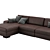 Elegant Pianca Meridiano Sofa 3D model small image 3