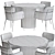 CB2 Azalea Round Dining Table: Modern Elegance for Your Dining Space 3D model small image 4