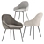 Chic Brooke Fabric Dining Chair 3D model small image 4