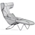 Elegant Esmena Chaise Chair 3D model small image 3