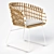 Elegant Merina Chair: Crisal Decoracion 3D model small image 1