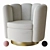 Eichholtz Mirage: Sleek Swivel Chair 3D model small image 1
