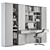 Elegant Ergonomic Home Office Desk 3D model small image 7