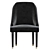 Elegant Velvet Dining Chair 3D model small image 3