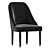 Elegant Velvet Dining Chair 3D model small image 4