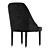 Elegant Velvet Dining Chair 3D model small image 5