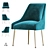 Luxurious Velvet Elowen Chair 3D model small image 1