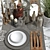 Elegant 150-Piece Tableware Set 3D model small image 5