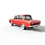 Vintage Soviet Moskvich 412 3D model small image 4