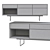 Modern Minimalist Treku Aura Credenza 3D model small image 2