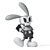 V-Ray Render Rabbit: 46580 Polys 3D model small image 1