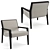 Nairobi Lounge Chair: Luxury Comfort for Your Home 3D model small image 4