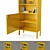 Tenzo Uno Yellow High Cabinet 3D model small image 2
