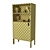 Tenzo Uno Yellow High Cabinet 3D model small image 4