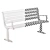Outdoor Bench Sk.20-2/ Sk.20-1: 4 Styles, 4 Colors 3D model small image 7