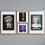 Title: Modern Sculpture Head Picture Frame Set 3D model small image 4