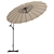 Cantilever Round Parasol: Stylish Outdoor Shade 3D model small image 2