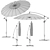 Cantilever Round Parasol: Stylish Outdoor Shade 3D model small image 7