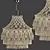 Elegant Macrame Chandelier 12 3D model small image 1