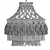 Elegant Macrame Chandelier 12 3D model small image 5