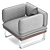 Outdoor Bliss: Armchair Collection 3D model small image 3