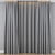 Title: Beige Cotton Curtain with Gray Stripe 3D model small image 4