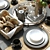 Sophisticated Tableware Set 3D model small image 2