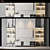 Sleek TV Wall Design 3D model small image 2