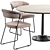 Marble Dining Table & Ican Chair Set 3D model small image 3