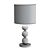 Elegant White Table Lamp 3D model small image 2