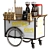 Mini Cart Coffee 1: Compact and Stylish Beverage Buddy 3D model small image 2