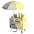 Mini Cart Coffee 1: Compact and Stylish Beverage Buddy 3D model small image 6