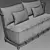 Restoration Hardware Cala Sofa: Modern and Stylish Comfort 3D model small image 3