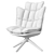 Husk Lounge Chair: Stylish Comfort for Your Lounge Zone 3D model small image 2