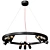 Modern Sleek Black Pendant Light 3D model small image 1