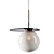 Elegant Blown Glass Pendant Lamp 3D model small image 3