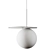 Elegant Blown Glass Pendant Lamp 3D model small image 7