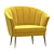 Lux Velvet Armchair: Maya 3D model small image 1