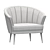 Lux Velvet Armchair: Maya 3D model small image 2